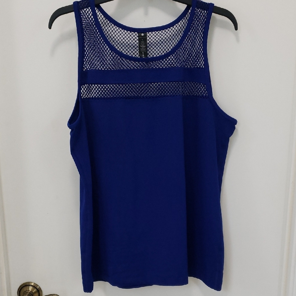 〰️Yogalicious〰️ Fishnet Accent Exercise Tank XL